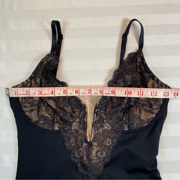 Popilush Lace Corset V Neck Shapewear Tummy Control Midi Dress Sz XS - Picture 4 of 15